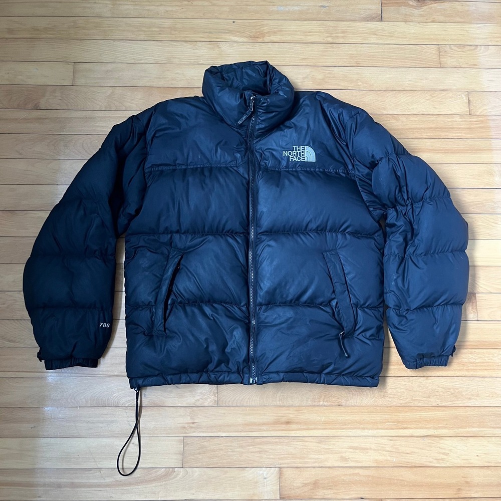 The North Face Nuptse 700 Down Puffer Jacket Black Mens Coat NF002YO